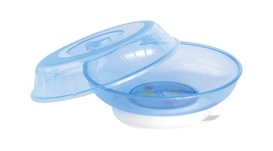 BPA FREE Kapaklı ve Vantuzlu Plastik Bebek Tabağı