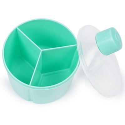 BPA İçermeyen PP Formül Dağıtıcı 3 Grid Bebek Süt Tozu Kabı
