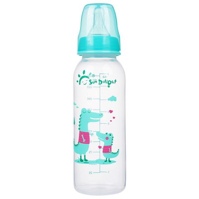 Standart 250ml 8oz PP Yeni Doğan Bebek Besleme Şişesi Pembe Mavi Yeşil