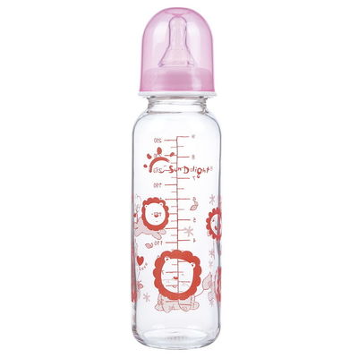 Isıya Dayanıklı Hi Transparency Standart Boyun 9oz 250ml Cam Bebek Biberonları