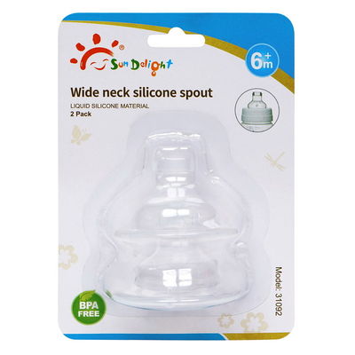 Gıda Sınıfı Hızlı Akış Geniş Boyunlu Kauçuk Bebek Silikon Emzik