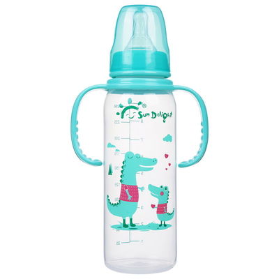 Yıkanabilir PP 8oz 240ml Standart Bebek Nipeli Şişe