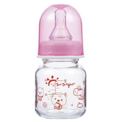 110-150 ℃ 60ml 2oz Sıvı Silikon Cam Bebek Biberonları