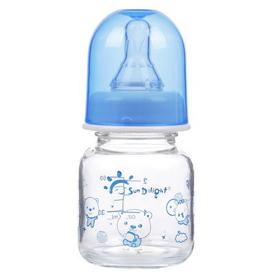 110-150 ℃ 60ml 2oz Sıvı Silikon Cam Bebek Biberonları