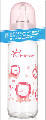 Isıya Dayanıklı Standart Boyun 9oz 250ml Cam Bebek Biberonları