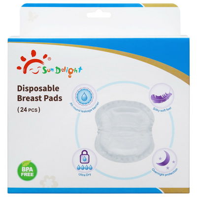 24pcs Hemşirelik Pedleri Odun Hamuru Tek Kullanımlık Göğüs Pedleri