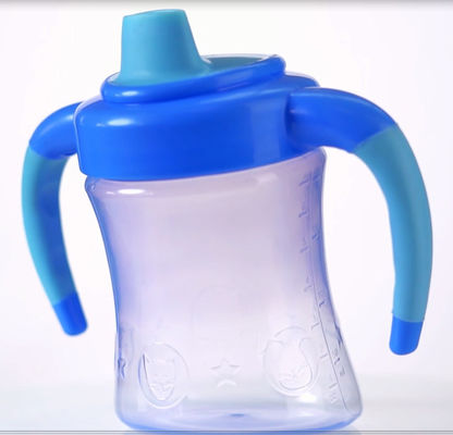 190ml Mavi Damla Korumalı 6 Ay 7 Ons Çocuk Sippy Kupası