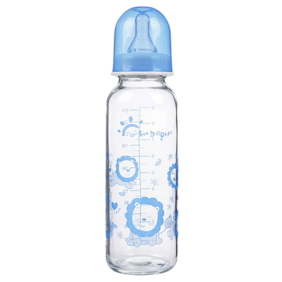 Isıya Dayanıklı Hi Transparency Standart Boyun 9oz 250ml Cam Bebek Biberonları