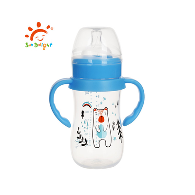 9 oz/ 260 ml PP Geniş Boyun Bebek Besleme Şişesi