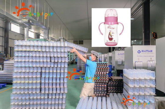 9 oz PP geniş boyun bebek besleme şişesi