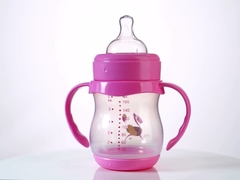 FDA PP Wide Neck Nursing Bottle With Double Handle BPA Free
